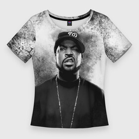 Женская футболка 3D Slim с принтом Ice Cube  Айс Куб (Z) в Новосибирске,  |  | ice cube | oshea jackson | rap | айс куб | айс кьюб | реп | репер | рэпер | хип хоп