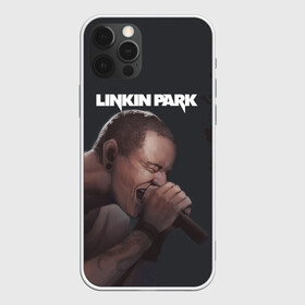 Чехол для iPhone 12 Pro с принтом LINKIN PARK | ЛИНКИН ПАРК (Z) в Новосибирске, силикон | область печати: задняя сторона чехла, без боковых панелей | chester | chester bennington | linkin park | mike shinoda | альтернативный метал | альтернативный рок | линкин парк | ню метал | поп музыка | поп рок | рэп метал | рэп рок | честер | электроник рок