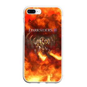 Чехол для iPhone 7Plus/8 Plus матовый с принтом Darksiders 3 | Гнев Войны 3 (Z) в Новосибирске, Силикон | Область печати: задняя сторона чехла, без боковых панелей | azrael | darksiders | darksiders 3 | griever | silitha | tiamat | ulthane | vulgrim | wrath of war | всадник апокалипсиса | гнев войны | обугленный совет | руина | ультэйн | чёрный молот