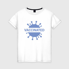 Женская футболка хлопок с принтом Вакцинирование в Новосибирске, 100% хлопок | прямой крой, круглый вырез горловины, длина до линии бедер, слегка спущенное плечо | coronavirus | covid19 | virus | вакцина | вакцинация | вирус | грипп | заражение | здоровье | иммунитет | инфекция | карантин | корона | коронавирус | маска | пандемия | прививка | самоизоляция | спутник