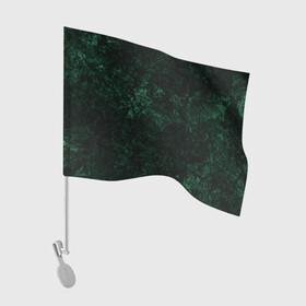 Флаг для автомобиля с принтом Темно-зеленый мраморный узор  в Новосибирске, 100% полиэстер | Размер: 30*21 см | абстрактный | велюровый | зеленый | каменный | мрамор | современный | текстура камня | темный зеленый