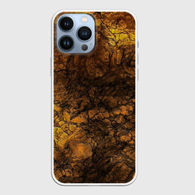 Чехол для iPhone 13 Pro Max с принтом Абстрактный узор текстура в Новосибирске,  |  | каменный узор | камень | коричневый | маскировочный | милитари | мраморный | темный оранжевый | черный и оранжевый