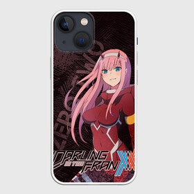 Чехол для iPhone 13 mini с принтом Zero Two Любимый во Франксе в Новосибирске,  |  | darling | darling in the franxx | zero two | вайфу | зеро ту | код 002 | любимый во франксе | франкс