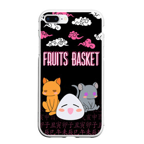 Чехол для iPhone 7Plus/8 Plus матовый с принтом FRUITS BASKET / ГЛАВНЫЕ ГЕРОИ в Новосибирске, Силикон | Область печати: задняя сторона чехла, без боковых панелей | anime | fruits basket | kyokyo | kyonkichi | kyonkyon | lucky kyou. | prince yuki | tooru honda | аниме | кё сома | корзинка фруктов | тору хонда | юки сома