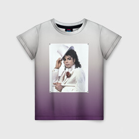 Детская футболка 3D с принтом Майкл Джексон навсегда в Новосибирске, 100% гипоаллергенный полиэфир | прямой крой, круглый вырез горловины, длина до линии бедер, чуть спущенное плечо, ткань немного тянется | forever young | michael jackson | король | майкл джексон | поп музыка