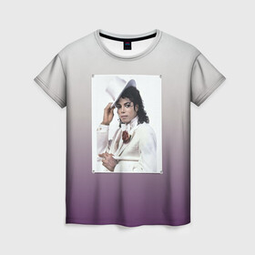 Женская футболка 3D с принтом Майкл Джексон навсегда в Новосибирске, 100% полиэфир ( синтетическое хлопкоподобное полотно) | прямой крой, круглый вырез горловины, длина до линии бедер | forever young | michael jackson | король | майкл джексон | поп музыка