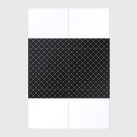 Магнитный плакат 2Х3 с принтом Серо-черный плед  в Новосибирске, Полимерный материал с магнитным слоем | 6 деталей размером 9*9 см | клетка | клетчатый узор | молодежный | мужской | рубашечный | серный | черный | шотландка