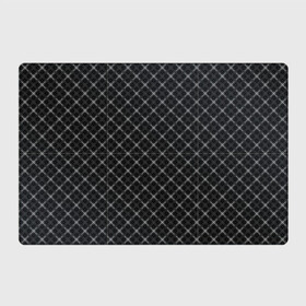 Магнитный плакат 3Х2 с принтом Серо-черный плед  в Новосибирске, Полимерный материал с магнитным слоем | 6 деталей размером 9*9 см | клетка | клетчатый узор | молодежный | мужской | рубашечный | серный | черный | шотландка