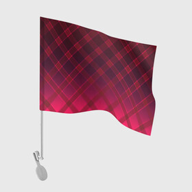 Флаг для автомобиля с принтом Геометрический абстрактный узо в Новосибирске, 100% полиэстер | Размер: 30*21 см | абстрактный | геометрический | градиентный | клетчатый | красный | красный в клетку | плед | темный красный