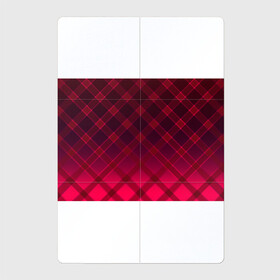 Магнитный плакат 2Х3 с принтом Геометрический абстрактный узо в Новосибирске, Полимерный материал с магнитным слоем | 6 деталей размером 9*9 см | абстрактный | геометрический | градиентный | клетчатый | красный | красный в клетку | плед | темный красный