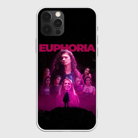 Чехол для iPhone 12 Pro с принтом Euphoria team в Новосибирске, силикон | область печати: задняя сторона чехла, без боковых панелей | euphoria | serial | джулс | зендея | ру беннетт | сериал | сериалы | хантер шефер | эйфория