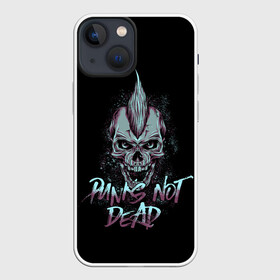 Чехол для iPhone 13 mini с принтом Панк скелет в Новосибирске,  |  | alternative | music | punk | punks not dead | rock | альтернатива | музыка | панк | панки не умерают | панкс нот дэд | рок