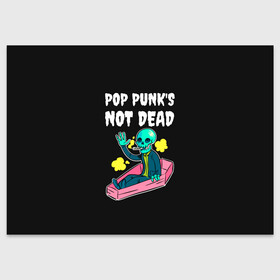 Поздравительная открытка с принтом Фанат Поп Панка в Новосибирске, 100% бумага | плотность бумаги 280 г/м2, матовая, на обратной стороне линовка и место для марки
 | alternative | music | punk | punks not dead | rock | альтернатива | музыка | панк | панки не умерают | панкс нот дэд | рок