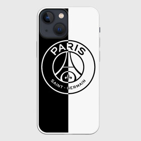 Чехол для iPhone 13 mini с принтом ФК ПСЖ   PSG BLACK  WHITE в Новосибирске,  |  | paris saint germain | psg | saint | sport | париж | псг | спорт | футбол