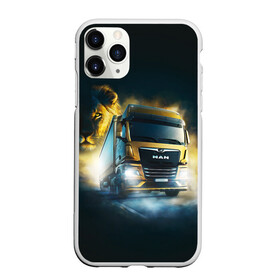 Чехол для iPhone 11 Pro Max матовый с принтом Man Leon в Новосибирске, Силикон |  | man | man truck | man грузовик | truck | trucks | грузовик | грузовики | дальнобои | дальнобой | дальнобойщик | мен | мен грузовик | фура | фуры