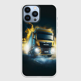 Чехол для iPhone 13 Pro Max с принтом Man Leon в Новосибирске,  |  | man | man truck | man грузовик | truck | trucks | грузовик | грузовики | дальнобои | дальнобой | дальнобойщик | мен | мен грузовик | фура | фуры