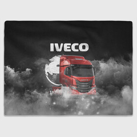 Плед 3D с принтом Iveco truck в Новосибирске, 100% полиэстер | закругленные углы, все края обработаны. Ткань не мнется и не растягивается | iveco | iveco truck | iveco грузовик | truck | trucks | грузовик | грузовики | дальнобои | дальнобой | дальнобойщик | ивеко | ивеко грузовик | фура | фуры