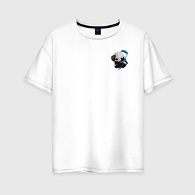 Женская футболка хлопок Oversize с принтом Плачущий Синдзи в Новосибирске, 100% хлопок | свободный крой, круглый ворот, спущенный рукав, длина до линии бедер
 | evangelion | евангелион | синдзи