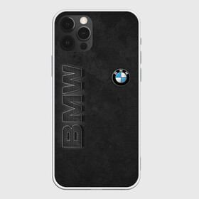 Чехол для iPhone 12 Pro с принтом BMW LOGO AND INSCRIPTION в Новосибирске, силикон | область печати: задняя сторона чехла, без боковых панелей | bmw | авто | автомобиль | бмв | логотип | марка | машина | надпись | текстура