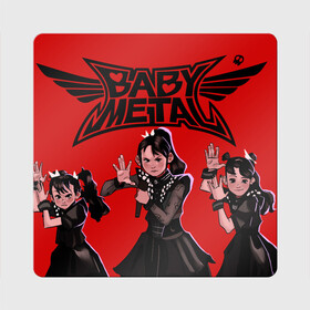 Магнит виниловый Квадрат с принтом Anime Baby Metal в Новосибирске, полимерный материал с магнитным слоем | размер 9*9 см, закругленные углы | alternative | baby metal | babymetal | metall | music | rock | альтернатива | каваий метал | металл | моа кикути | музыка | рок | судзука накамото | юи мидзуно