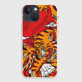 Чехол для iPhone 13 mini с принтом Год тигра в Новосибирске,  |  | год  тигра | дикий | звери | кошки | полосы | тигр | тигровые мотивы | хищник