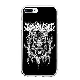 Чехол для iPhone 7Plus/8 Plus матовый с принтом Baby Metal Wolf в Новосибирске, Силикон | Область печати: задняя сторона чехла, без боковых панелей | Тематика изображения на принте: alternative | baby metal | babymetal | metall | music | rock | альтернатива | каваий метал | металл | моа кикути | музыка | рок | судзука накамото | юи мидзуно