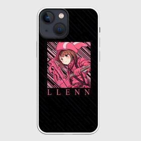 Чехол для iPhone 13 mini с принтом LLENN Карэн Кохируимаки в Новосибирске,  |  | alternative | gun gale online | karen kohiruimaki | llenn | pink devil | sword art online | альтернативная «призрачная пуля» | карэн кохируимаки | мастера меча онлайн