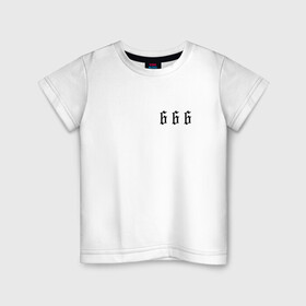 Детская футболка хлопок с принтом Морген 666 в Новосибирске, 100% хлопок | круглый вырез горловины, полуприлегающий силуэт, длина до линии бедер | Тематика изображения на принте: 666 | morgenshtern | морген | моргенштерн | реп | утренняя звезда