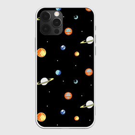 Чехол для iPhone 12 Pro Max с принтом Планеты в космосе в Новосибирске, Силикон |  | венера | звезды | земля | иллюстрация | космос | паттерн | планеты | рисунок | сатурн | черный | юпитер