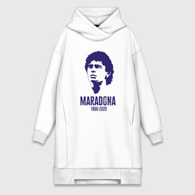 Платье-худи хлопок с принтом Марадона в Новосибирске,  |  | argentina | diego | football | maradona | messi | аргентина | гол | диего | игрок | марадона | месси | мяч | рука бога | спорт | футбол | футболист | чемпион