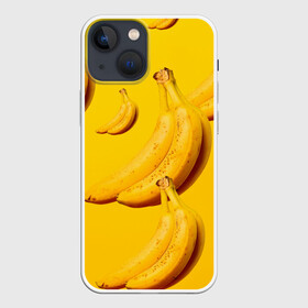Чехол для iPhone 13 mini с принтом Банановый рай в Новосибирске,  |  | банановый | бананы | желтый | кожура | фрукты