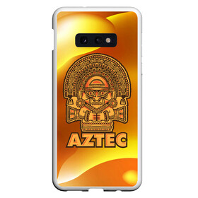 Чехол для Samsung S10E с принтом Aztec Ацтеки в Новосибирске, Силикон | Область печати: задняя сторона чехла, без боковых панелей | ацтеки | ацтекская империя | индеец | индейцы | символ | фигурка