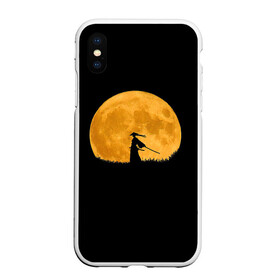 Чехол для iPhone XS Max матовый с принтом Путь самурая в Новосибирске, Силикон | Область печати: задняя сторона чехла, без боковых панелей | астрономический | бусидо | луна | мир | самурай