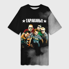 Платье-футболка 3D с принтом Группа Тараканы в Новосибирске,  |  | band | cockroaches | dmitry spirin | feelee records | four cockroaches | navigator records | rock group | tarakany | аиб records | альтернативный | бенд | бэнд | дмитрий спирин | панк | поп | рок группа | таракан | тараканы | фг никитин | четыре таракана