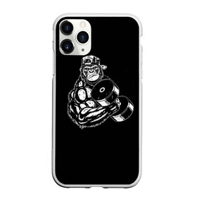 Чехол для iPhone 11 Pro матовый с принтом Ironmonkey в Новосибирске, Силикон |  | fitness | gorilla | gym | monkey | power | sport | strength | горилла | качалка | мощь | сила | спорт | фитнес