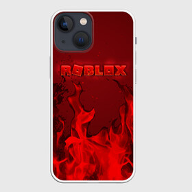 Чехол для iPhone 13 mini с принтом ROBLOX ОГОНЬ в Новосибирске,  |  | roblox | игра | компьютерная игра | логотип | огонь | онлайн | онлайн игра | пламя | роблакс | роблокс