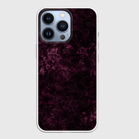 Чехол для iPhone 13 Pro с принтом Мраморная текстура камня в Новосибирске,  |  | Тематика изображения на принте: абстрактный | бархатный | бордовый | камень | модный | мрамор | пурпурный | современный узор