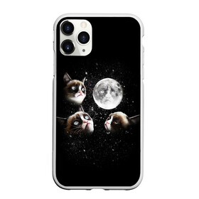 Чехол для iPhone 11 Pro Max матовый с принтом ГРУСТНЫЕ ЛУННЫЕ КОТЫ в Новосибирске, Силикон |  | cat | cosmo | face | memes | night | sky | stars | голова | звезды | интернет | космос | коты | кошки | лицо | луна | мем | ночь | отражение | прикол | рисунок