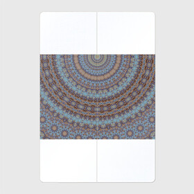 Магнитный плакат 2Х3 с принтом Этнический арабский узор  в Новосибирске, Полимерный материал с магнитным слоем | 6 деталей размером 9*9 см | арабский | калейдоскоп | коричневый | круглый | орнамент | серый | украшение | этнический