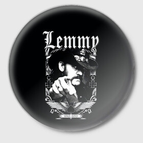 Значок с принтом RIP Lemmy в Новосибирске,  металл | круглая форма, металлическая застежка в виде булавки | alternative | metall | motorhead | music | rock | альтернатива | лемми | металл | моторхед | моторхэд | музыка | рок