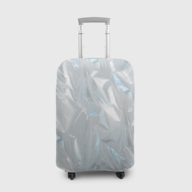 Чехол для чемодана 3D с принтом Голографическая текстура в Новосибирске, 86% полиэфир, 14% спандекс | двустороннее нанесение принта, прорези для ручек и колес | голографическая | голография | метал | паттерн | текстура | текстура метала | тренд | фольга