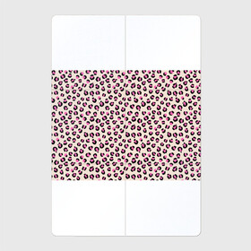 Магнитный плакат 2Х3 с принтом Леопардовый принт розовый в Новосибирске, Полимерный материал с магнитным слоем | 6 деталей размером 9*9 см | бежевый | леопард | леопардовый принт | молочный цвет | пятнистый | розовый