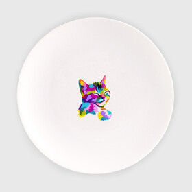 Тарелка с принтом Кот Журбей в стиле АРТ в Новосибирске, фарфор | диаметр - 210 мм
диаметр для нанесения принта - 120 мм | журбей | красочный кот | милая мордочка | настроение | обнимашки. | позитив | поп арт