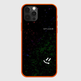 Чехол для iPhone 12 Pro Max с принтом Цель для ликвидации в Новосибирске, Силикон |  | брызги краски | метка на спине | отмеченный для устранения | разноцветные капли | улыбающийся смайл