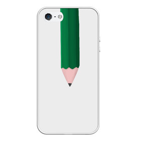 Чехол для iPhone 5/5S матовый с принтом в школу в Новосибирске, Силикон | Область печати: задняя сторона чехла, без боковых панелей | Тематика изображения на принте: карандаш | класс | линейка | перекличка | ручка | уроки | школа