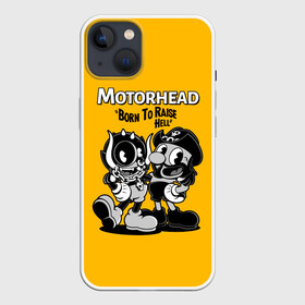 Чехол для iPhone 13 с принтом Motorhead x Cuphead в Новосибирске,  |  | alternative | cuphead | metall | motorhead | music | rock | альтернатива | капхэд | лемми | металл | моторхед | моторхэд | музыка | рок