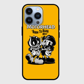 Чехол для iPhone 13 Pro с принтом Motorhead x Cuphead в Новосибирске,  |  | Тематика изображения на принте: alternative | cuphead | metall | motorhead | music | rock | альтернатива | капхэд | лемми | металл | моторхед | моторхэд | музыка | рок