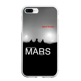 Чехол для iPhone 7Plus/8 Plus матовый с принтом Thirty Seconds to Mars - Edge of the Earth в Новосибирске, Силикон | Область печати: задняя сторона чехла, без боковых панелей | 30 seconds to mars | 30 секунд до марса | 30 фстм | 30stm | 30сдм | jared leto | rock band | thirty seconds to mars | альтернативный | гранж | джаред лето | нео | пост | прогрессивный | рок группа | фети секондс ту марс | хард | шеннон