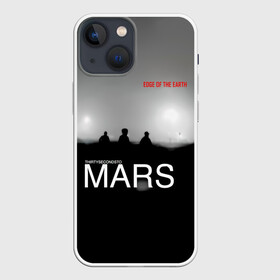 Чехол для iPhone 13 mini с принтом Thirty Seconds to Mars   Edge of the Earth в Новосибирске,  |  | 30 seconds to mars | 30 секунд до марса | 30 фстм | 30stm | 30сдм | jared leto | rock band | thirty seconds to mars | альтернативный | гранж | джаред лето | нео | пост | прогрессивный | рок группа | фети секондс ту марс | хард | шеннон