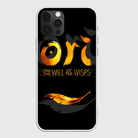 Чехол для iPhone 12 Pro с принтом Ori and the Will of the Wisps в Новосибирске, силикон | область печати: задняя сторона чехла, без боковых панелей | Тематика изображения на принте: adventure | computer game | golden feather | ori | ori and the will of the wisps | spirit of the forest | дух леса | золотое перо | компьютерная игра | ори | ори и блуждающие огоньки | приключения